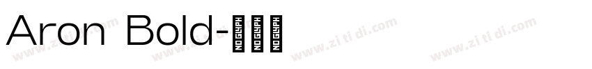 Aron Bold字体转换